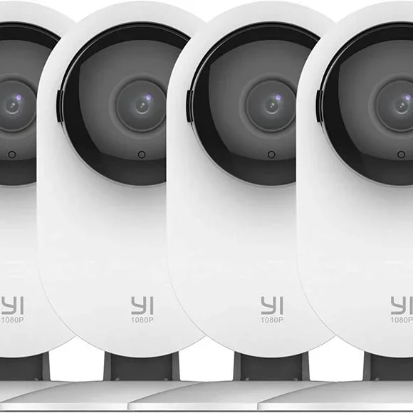 YI 4pc Security Home Camera 1080p 2.4G WiFi Night Vision 2-Way Audio - Picture 1 of 7